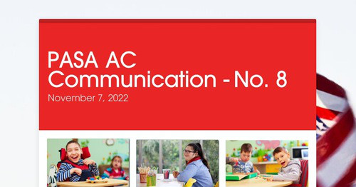 PASA AC Communication - No. 8