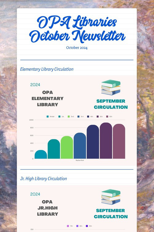 OPA Libraries October Newsletter