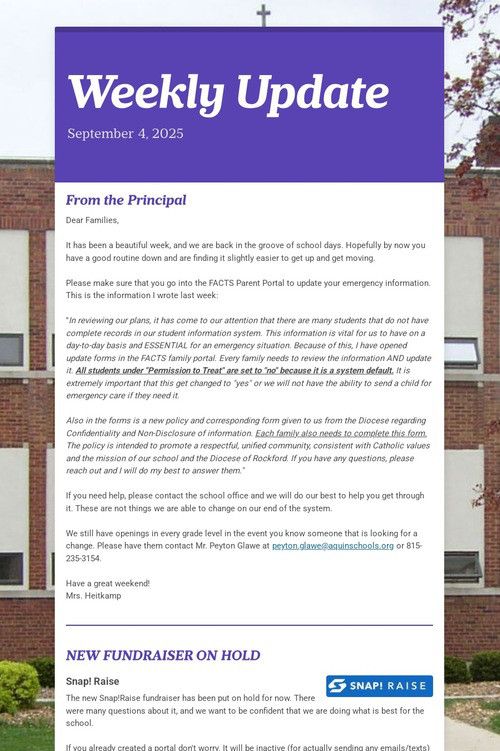 Weekly Update