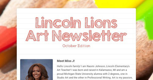 Lincoln Lions Art Newsletter