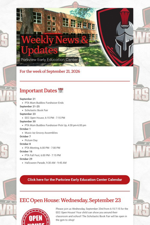 Weekly News & Updates