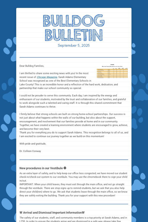 BULLDOG BULLETIN