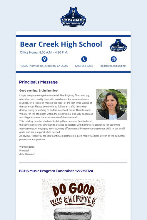 12/01/2024 BCHS Weekly Newsletter