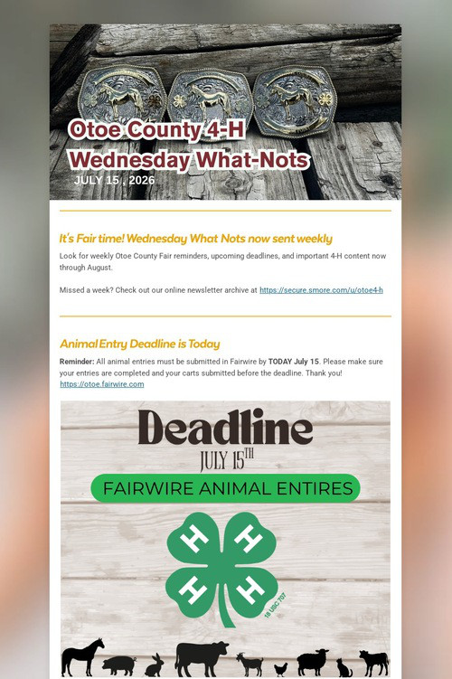 Wednesday What-Nots 7/15
