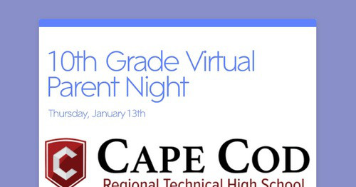 10th Grade Virtual Parent Night