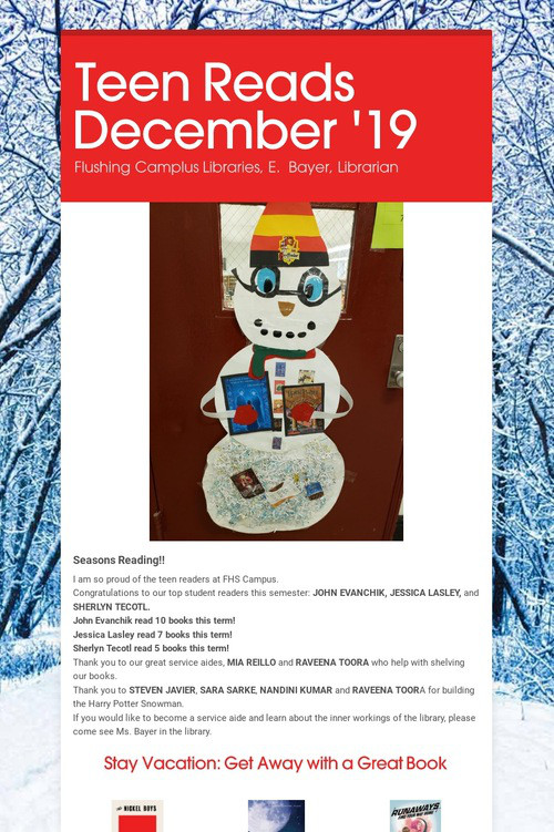 Teen Reads  December '19