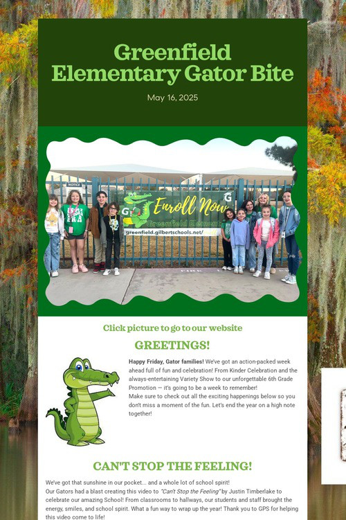 Greenfield Elementary Gator Bite
