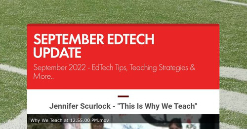 SEPTEMBER EDTECH UPDATE