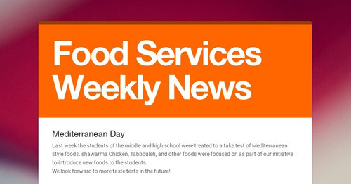 Food Services Weekly News