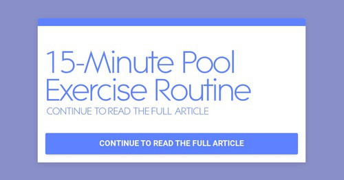 15-Minute Pool Exercise Routine | Smore Newsletters