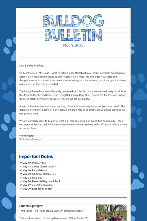 BULLDOG BULLETIN