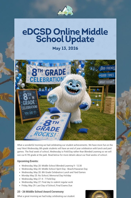 eDCSD Online Middle School Update