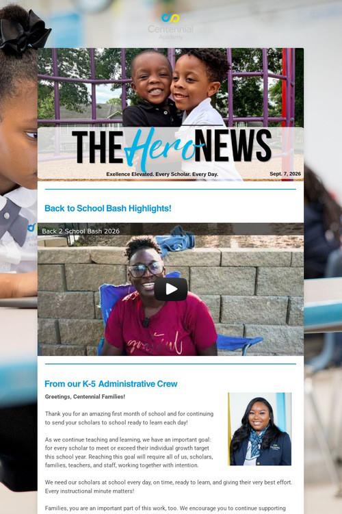 Centennial HERO News Sept. 7, 2026