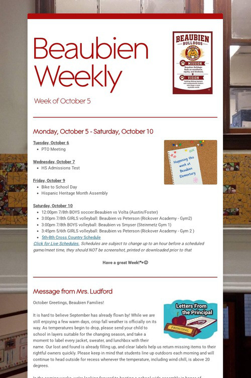 Beaubien Weekly