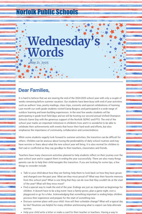 Wednesday's Words