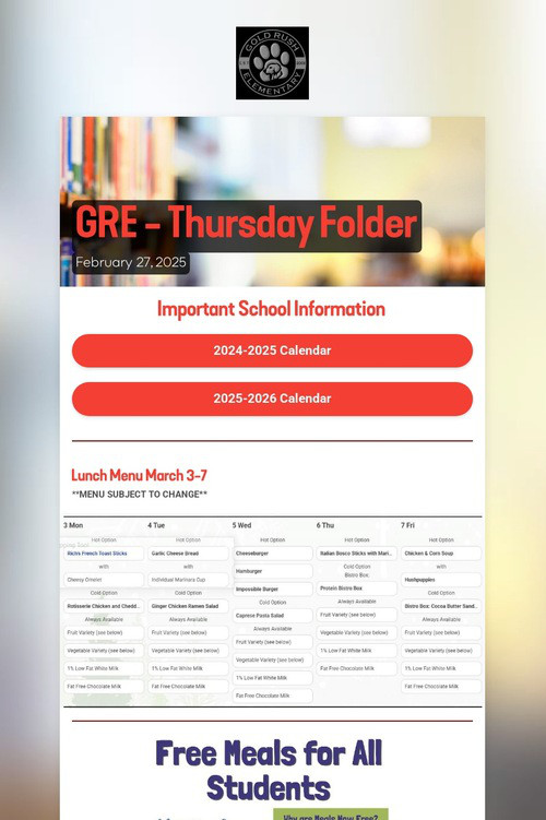 GRE - Thursday Folder