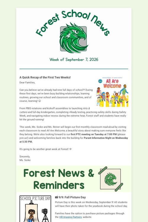 Forest School News (9.6.26)