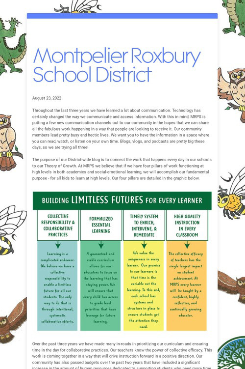 Montpelier Roxbury School District