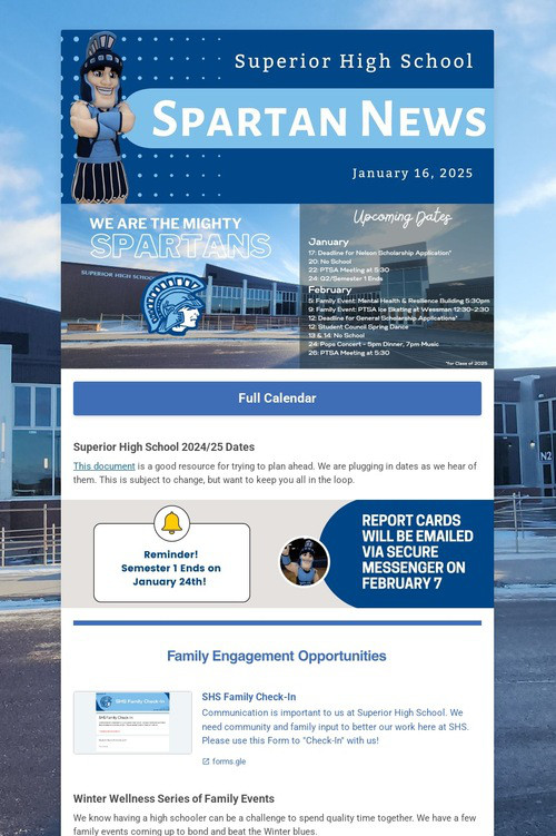 SHS Family News