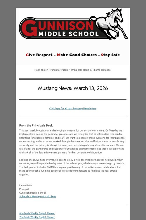Mustang News - March 13, 2026