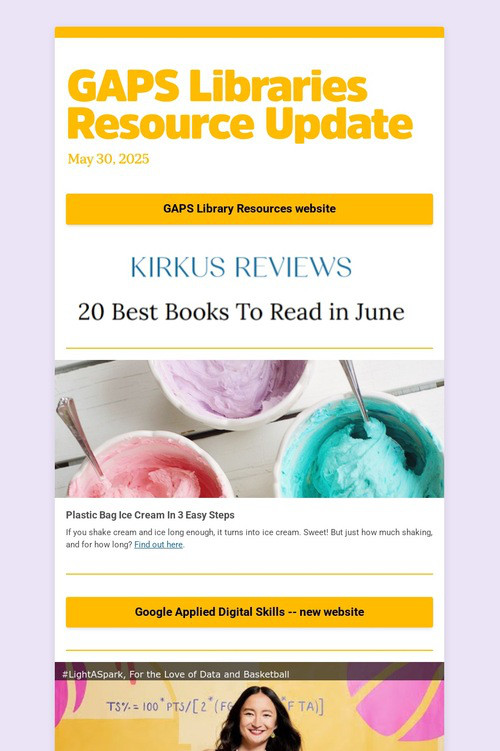 GAPS Libraries Resource Update