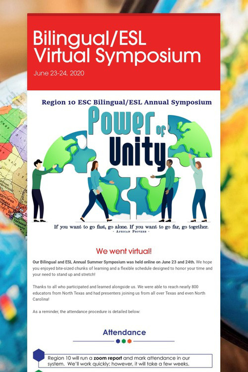 Bilingual/ESL Virtual Symposium