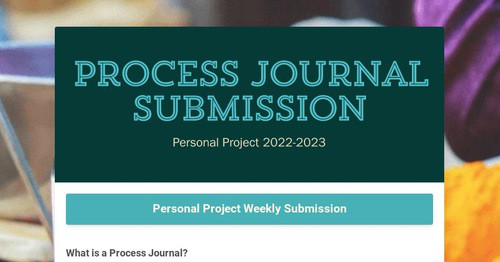 Process Journal Submission