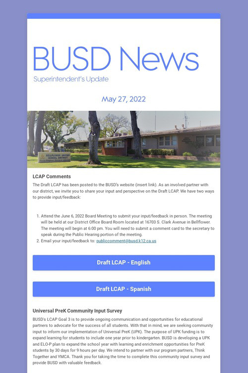 BUSD News