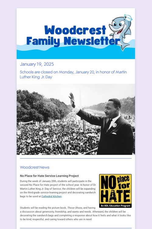 Woodcrest Family Newsletter