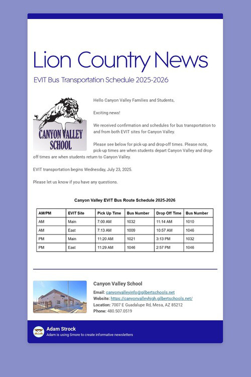 Lion Country News