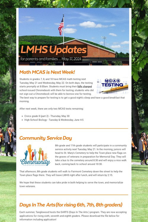 LMHS Updates