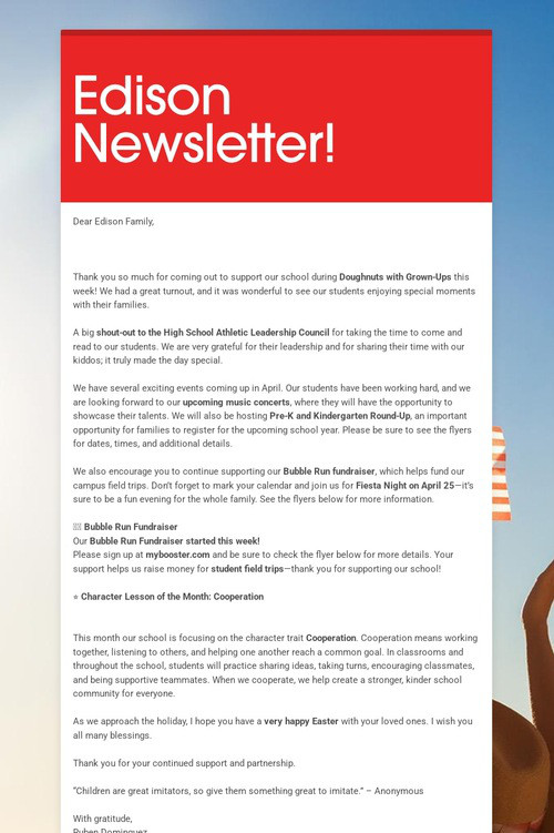 Edison Newsletter!