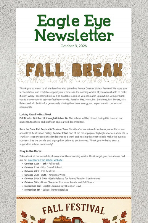 Eagle Eye Newsletter