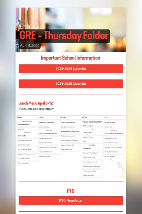 GRE - Thursday Folder