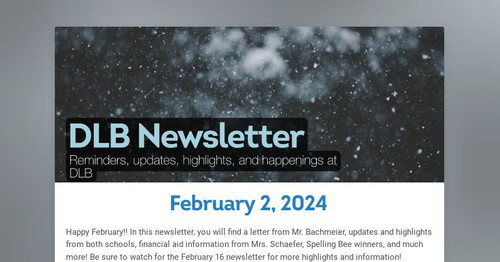 DLB Newsletter