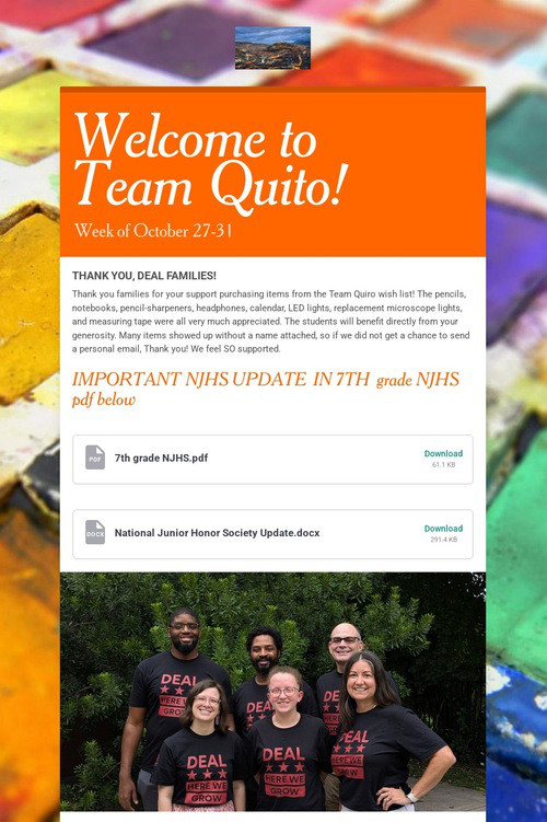 Welcome to Team Quito!
