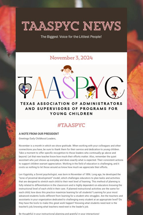 TAASPYC News