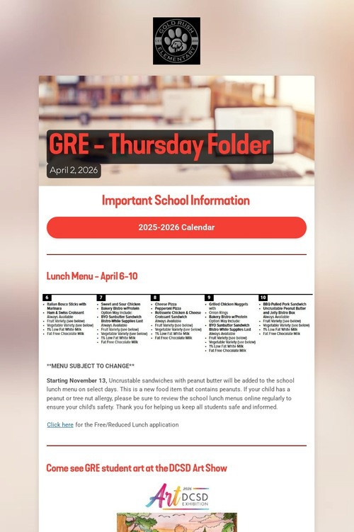 GRE - Thursday Folder