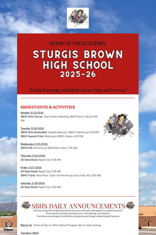 STURGIS BROWN HIGH SCHOOL