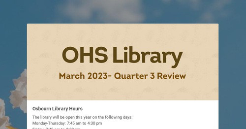 OHS Library