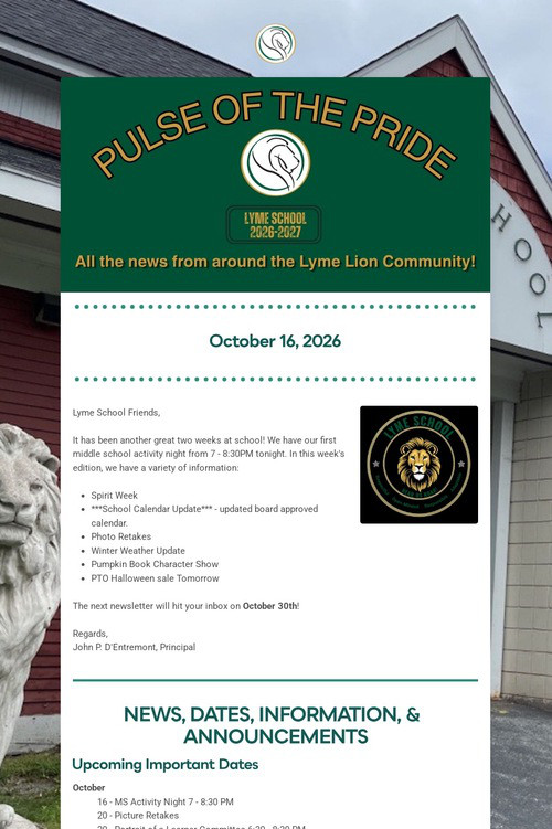 Pulse of the Pride - October 16th