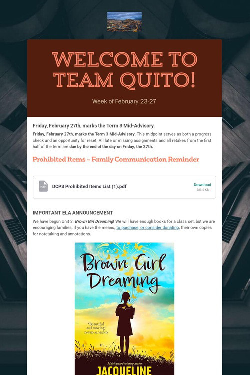 Welcome to Team Quito!