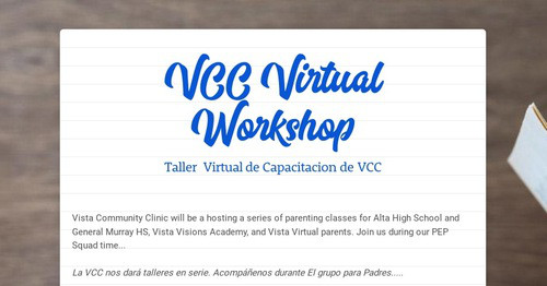 VCC Virtual Workshop