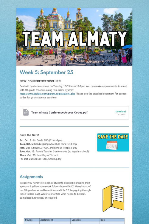 Team Almaty Week 5