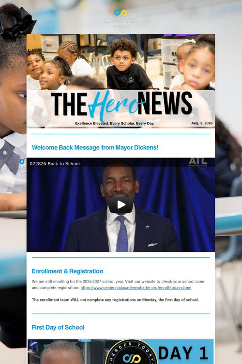 Centennial HERO News Aug. 3, 2026