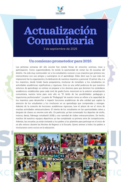 Actualización Comunitaria