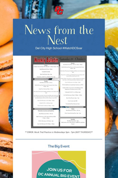 News from the Nest