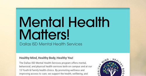 Mental Health Matters!