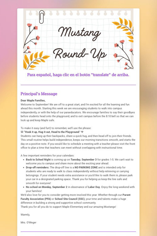 Mustang Round-Up 9/1/25