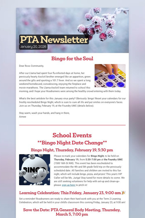 PTA Newsletter